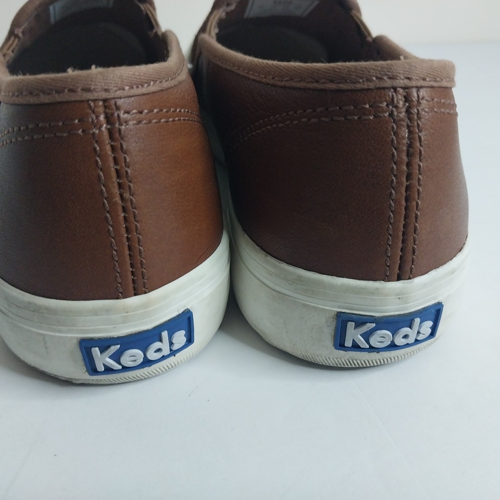 Keds Softerra Size 9 Brown Leather Slip-On Loafers. - Picture 10 of 11